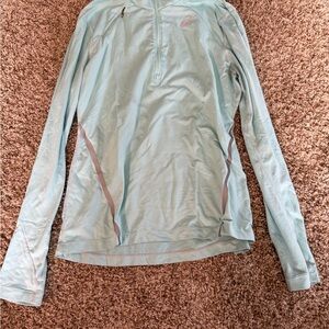 Asics Sky Blue Quarter Zip Top